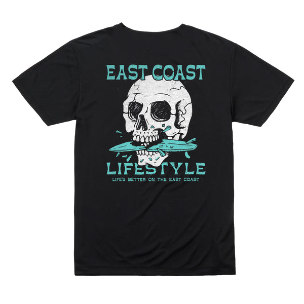 Surfboard Skeleton Athletic Tee