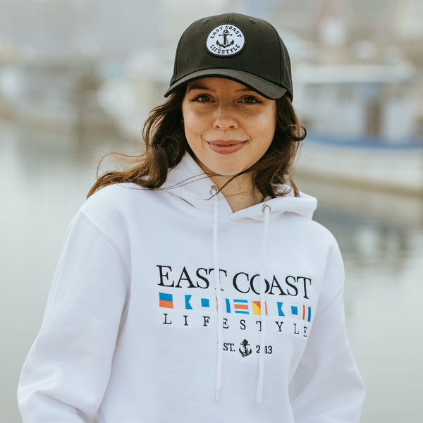 Boat Flag Embroidered Hoodie (XL - 3XL Only)