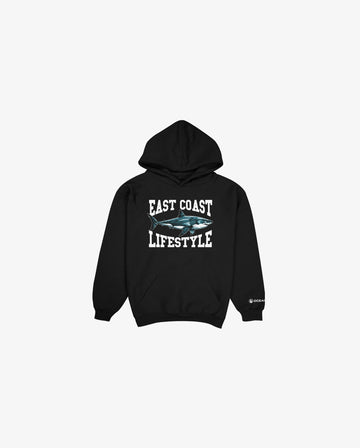 Kids Collegiate Shark Hoodie