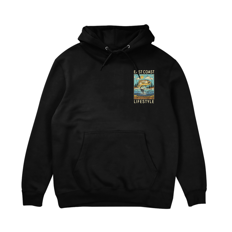 Black fishing hoodie sale