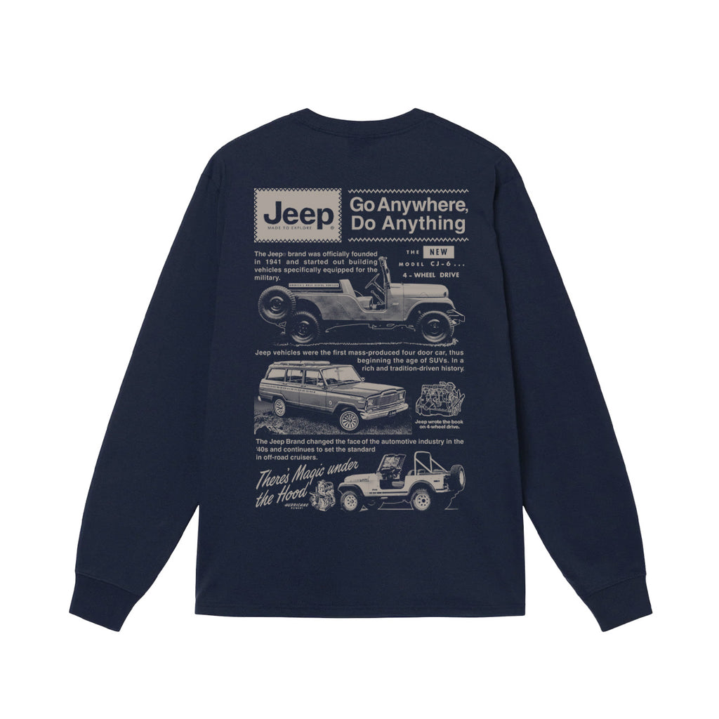 ★2023SS新作★JEEP★Compass Long Sleeves JeepStory-LongSleeve-Navy-